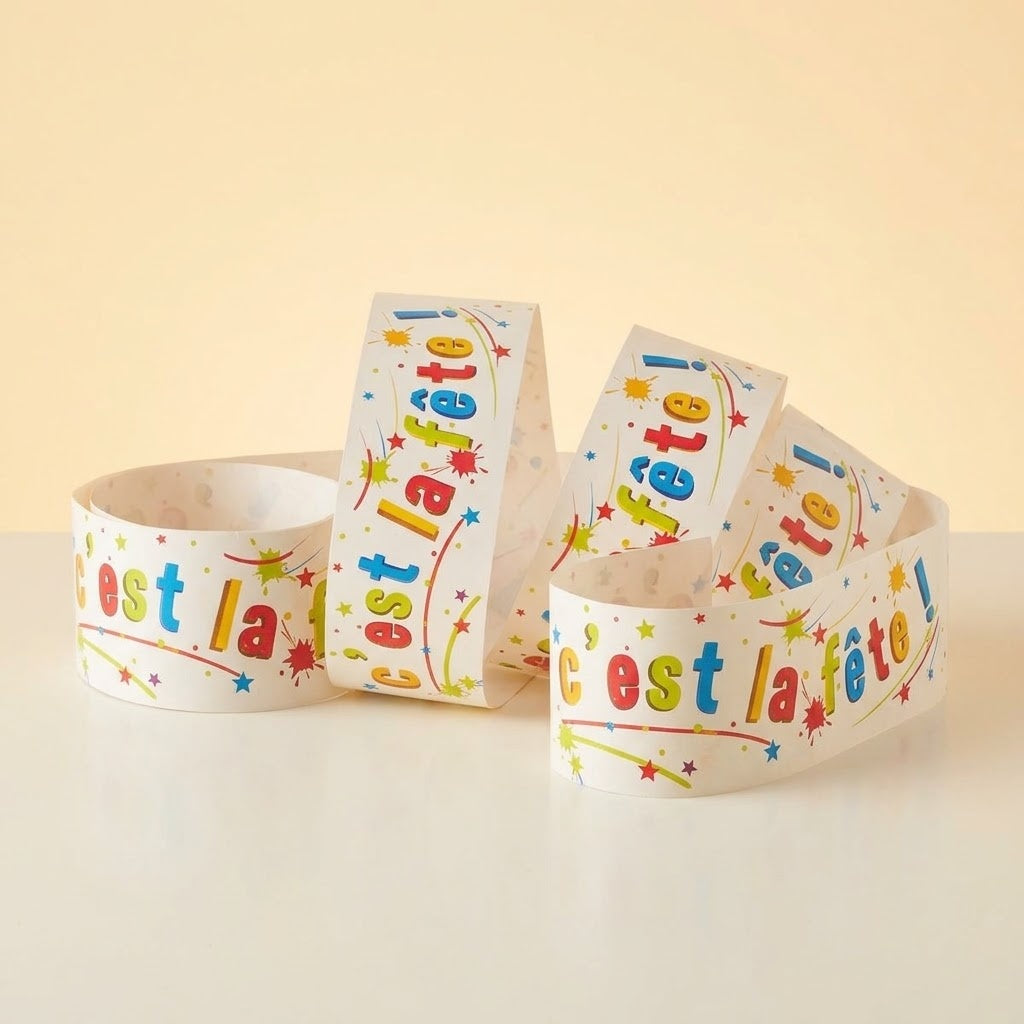 It's Party Time Banner Party Decoration 2.44 m - studio photo