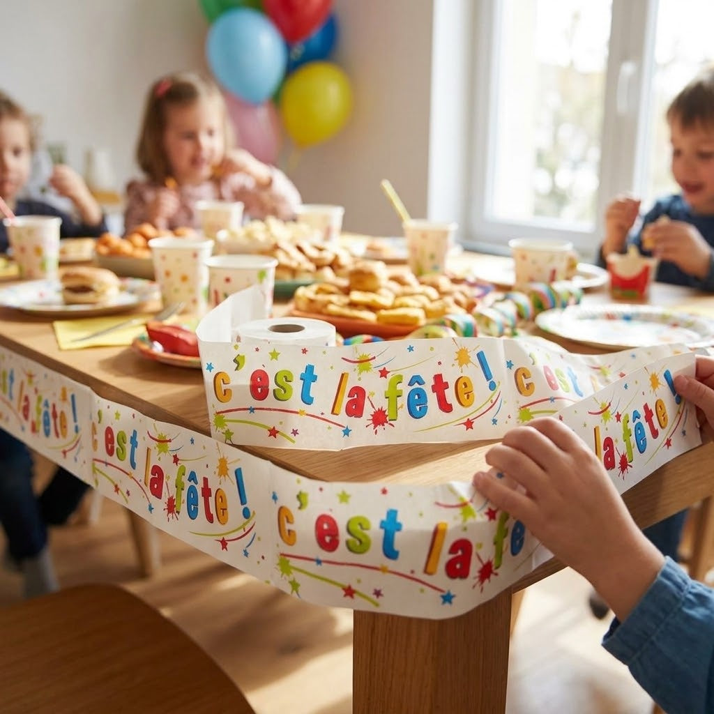 It's Party Time Banner Party Decoration 2.44 m - lifestyle photo