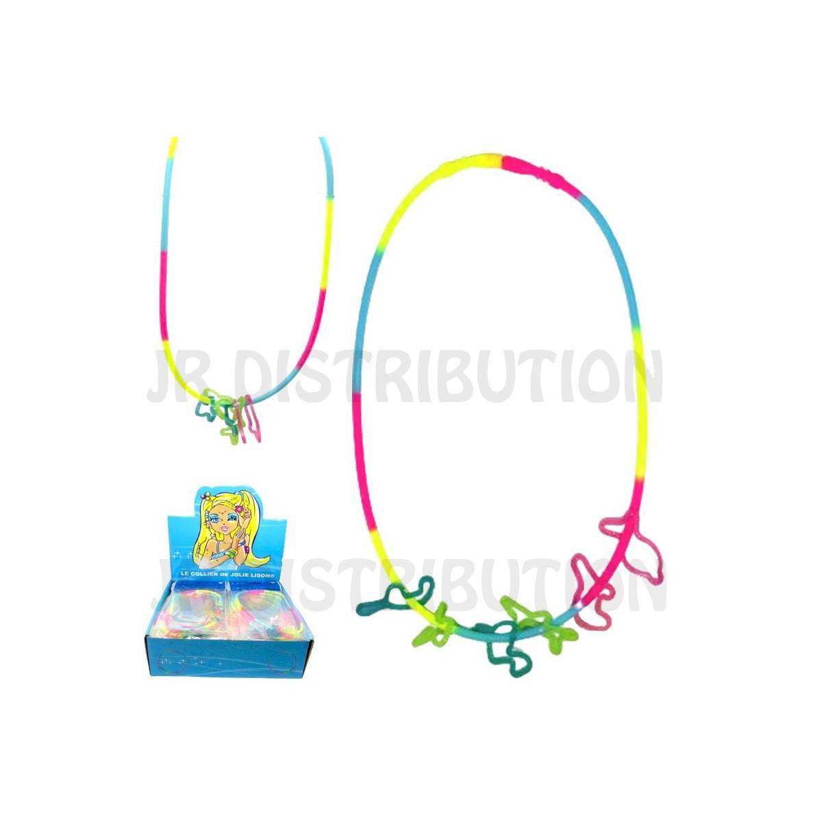 Silicone Necklace + 6 Elastic Animals