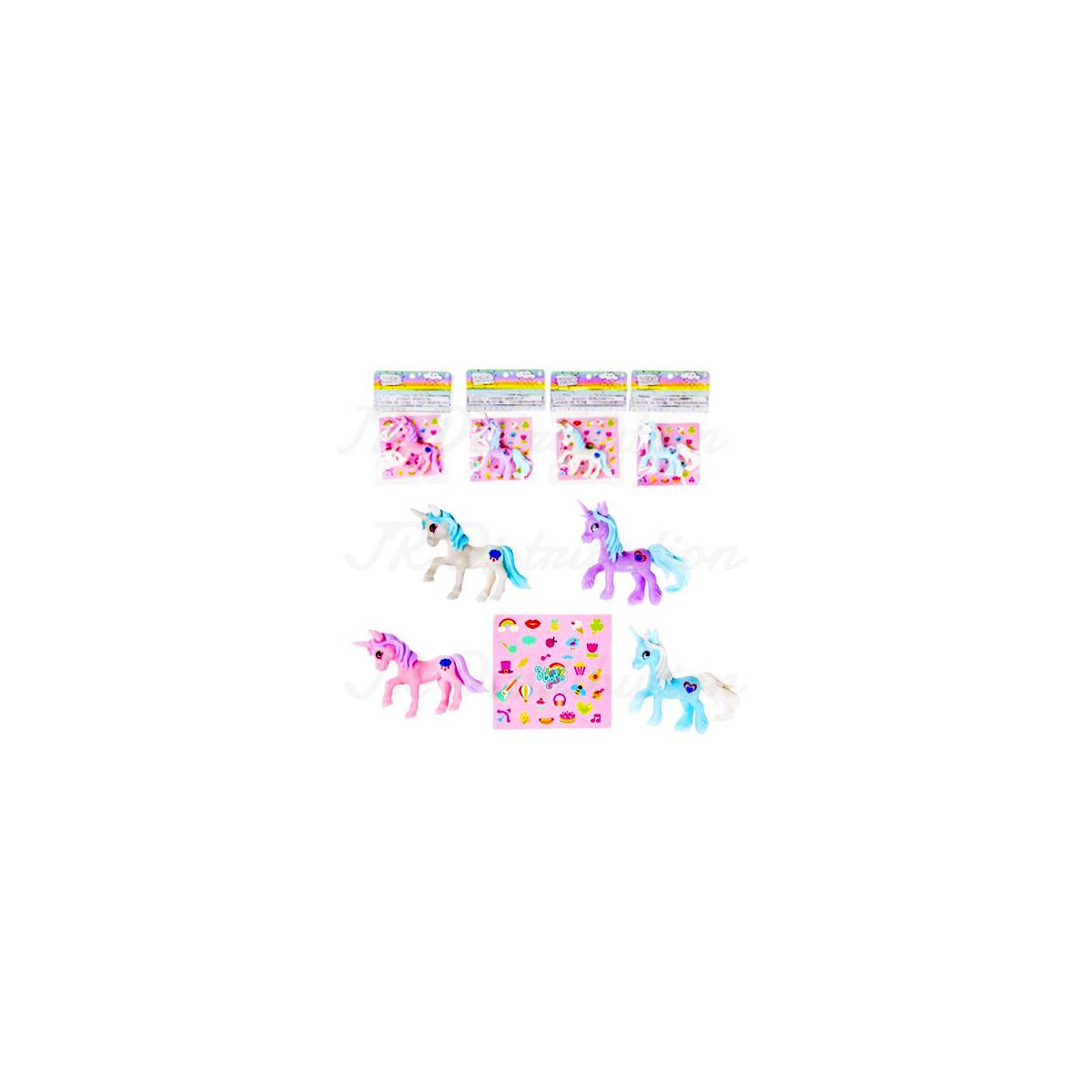 "Pocket" Unicorn Figure + Stickers