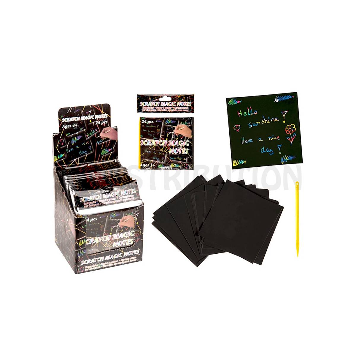 Set of 24 Magic Scratch Sheets x 24