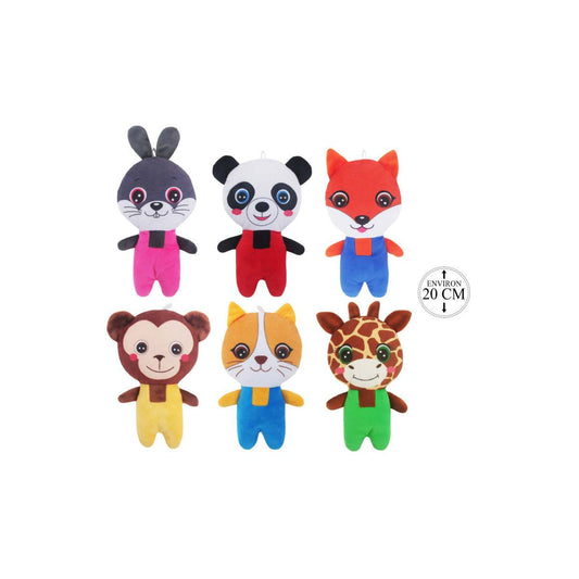 Animal in Dungarees Plush Toy 20 cm