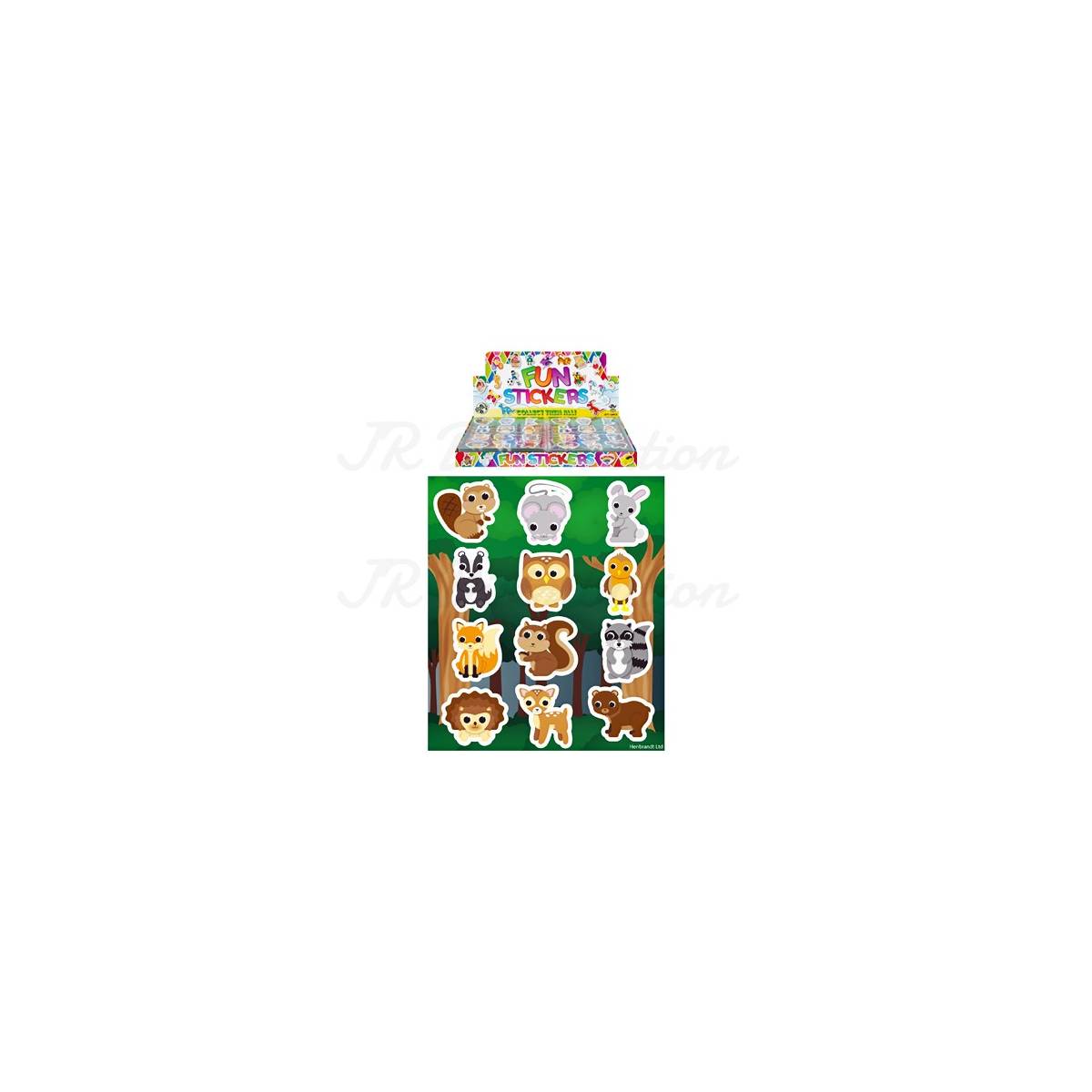 Board of 12 Stickers 10 x 11.5 cm “Forest Animals”