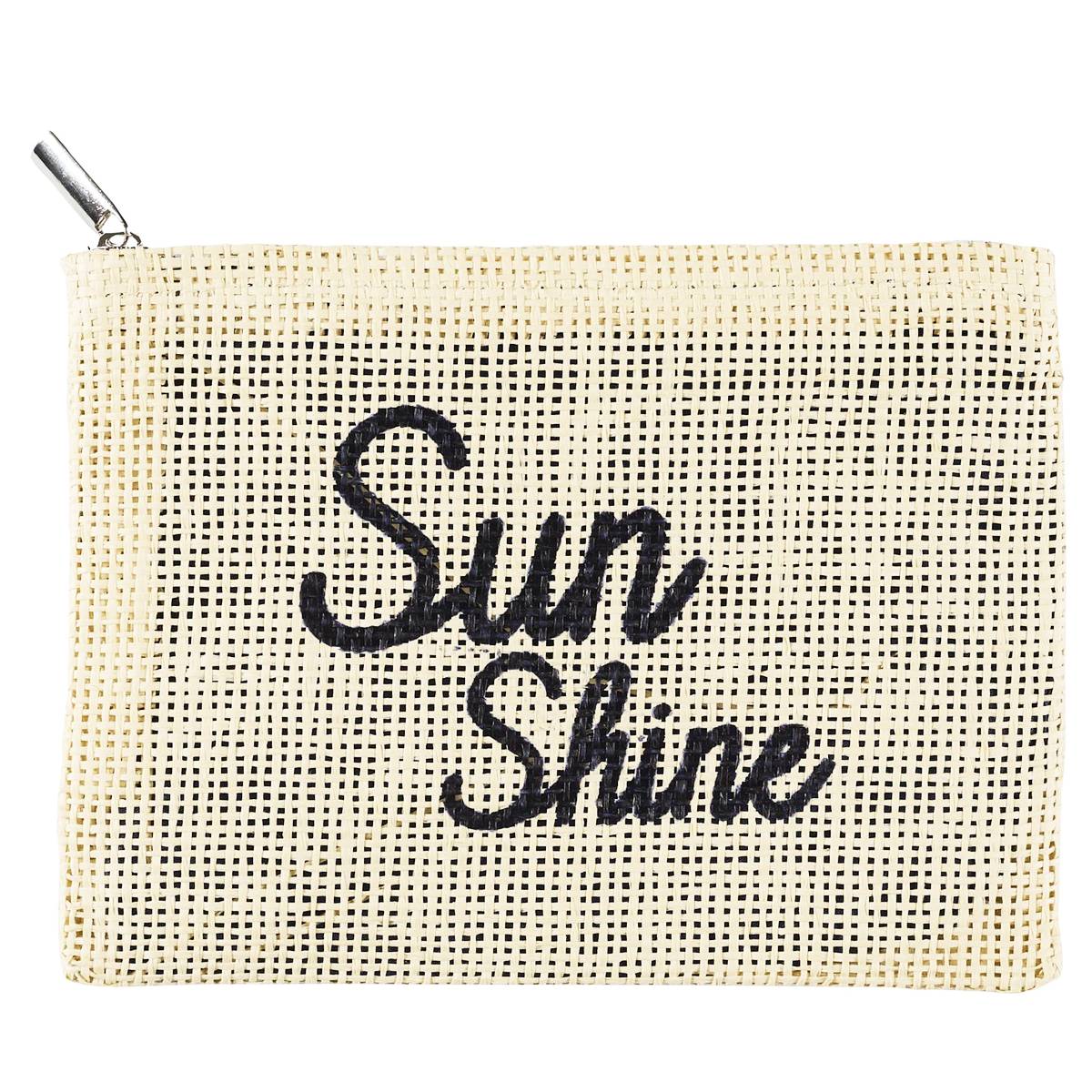 Woven Mesh Beach Pouch