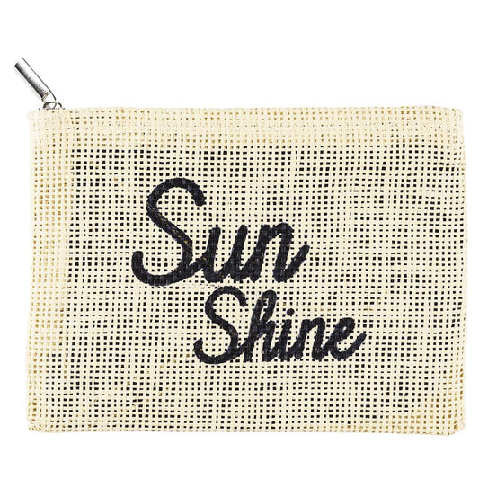 Woven Mesh Beach Pouch