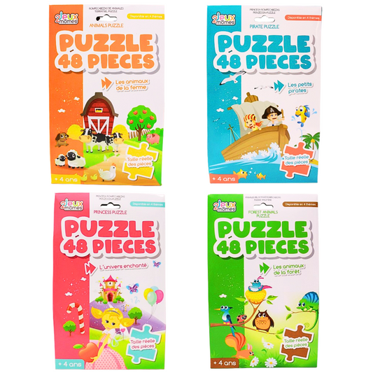 Puzzle 48 Pieces Cardboard Case
