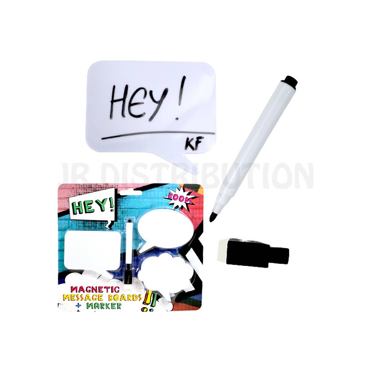 Set of 3 Magnetic Bubbles + Erasable Marker Pen