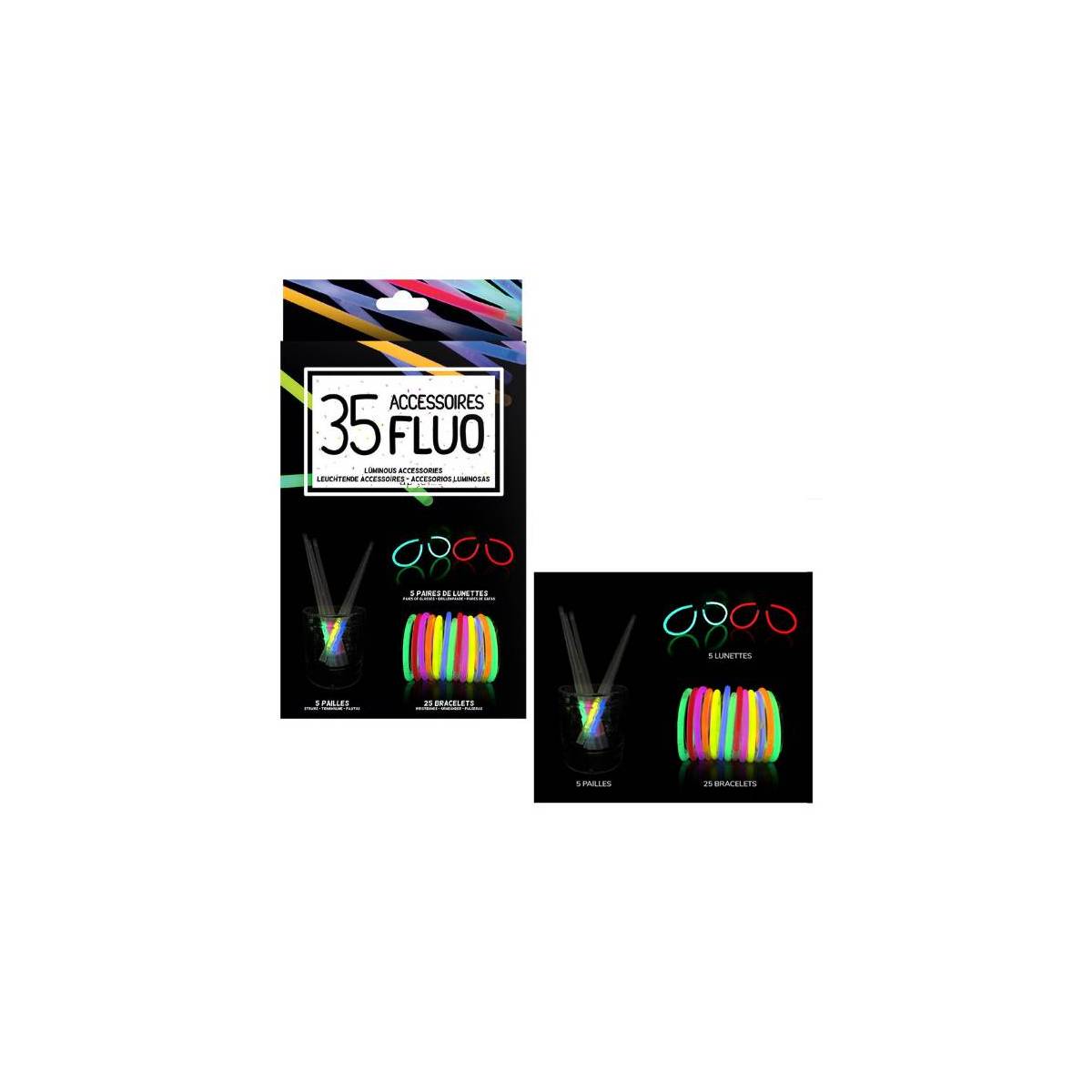 Set of 35 Fluorescent Accessories