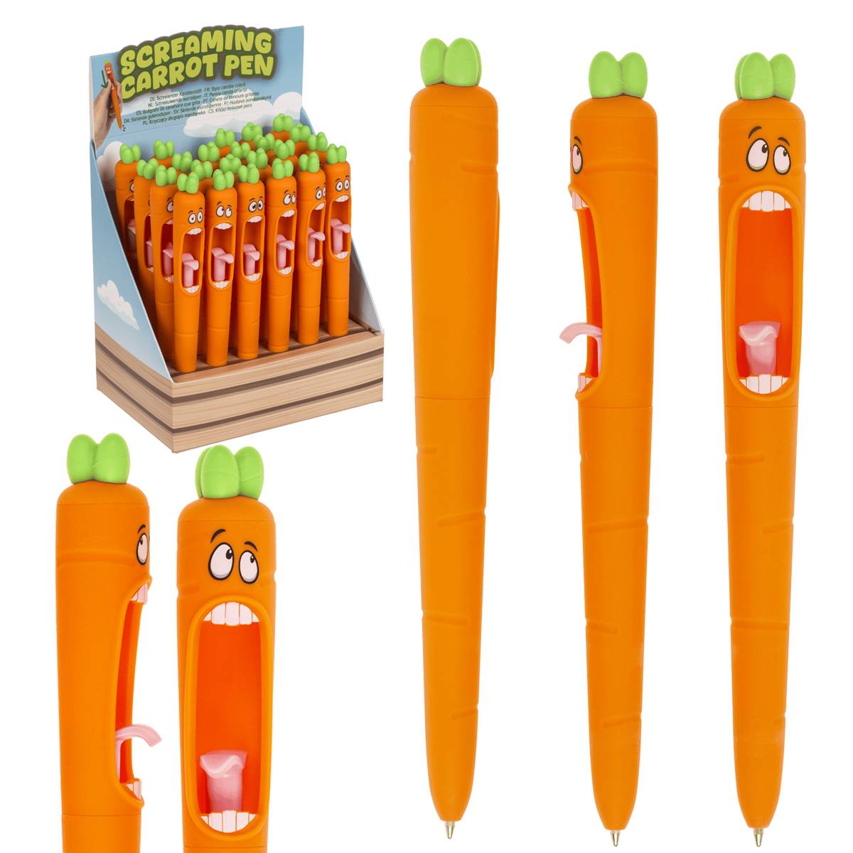 Screaming Carrot Novelty Ballpoint Pen