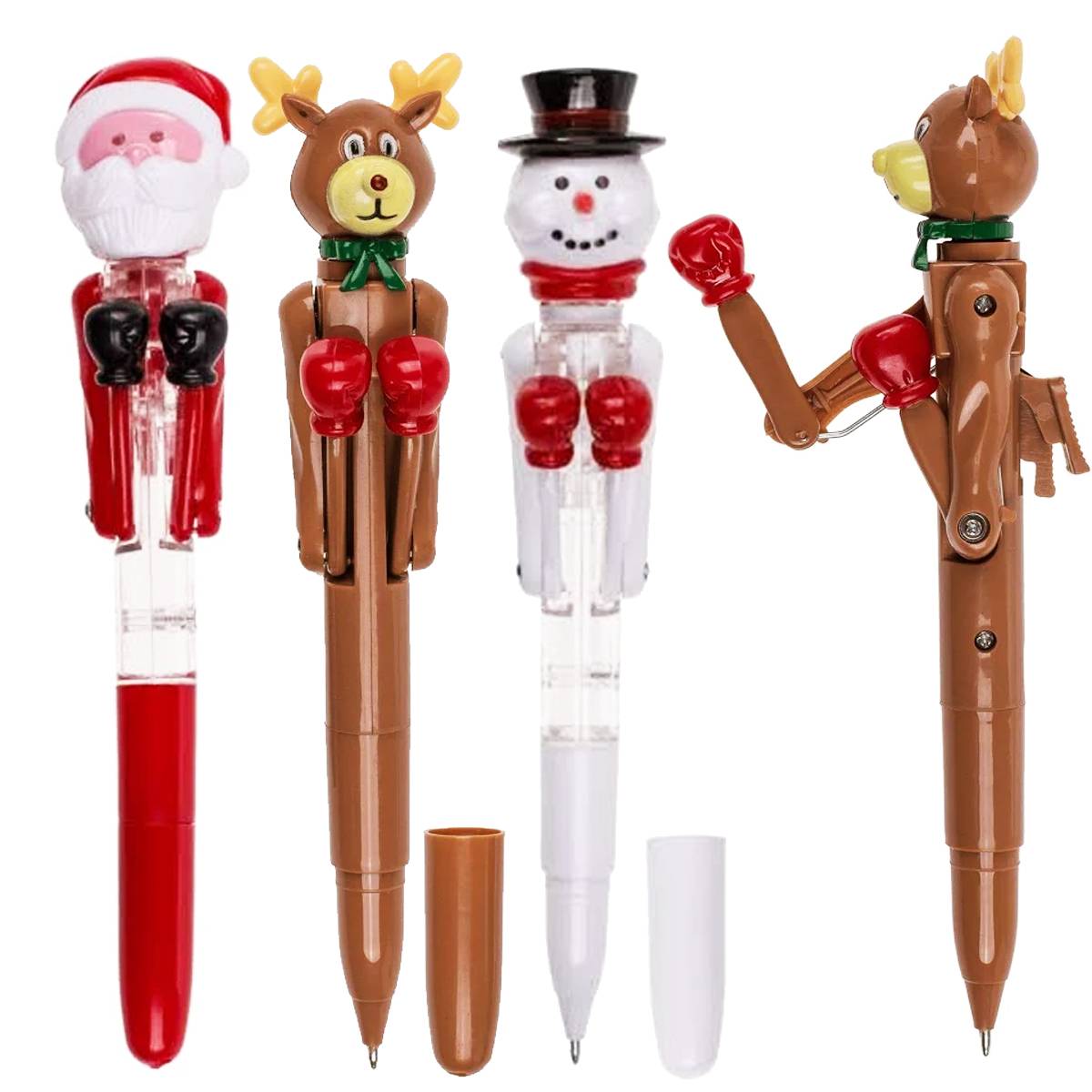 Humorous Boxer Santa Character Pen