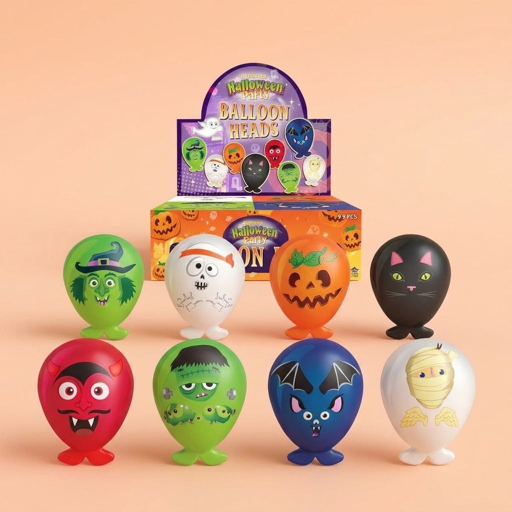 Halloween Balloon on Stand Party Favour - studio photo
